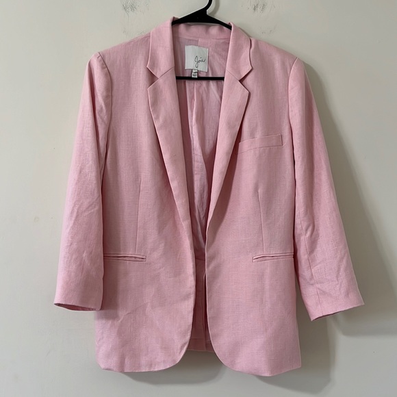 Joie Jackets & Blazers - Joie Pink Linen Mehina Blazer Size 4